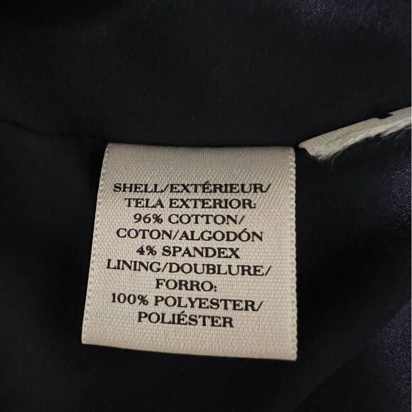 SALE!! Ann Taylor Navy Floral Sheath Dress Size 6 - Picture 9 of 10